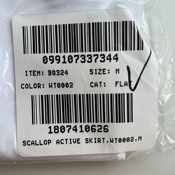 J Crew Scallop‎ Active Skort Skirt Womens Medium White - Picture 8 of 8